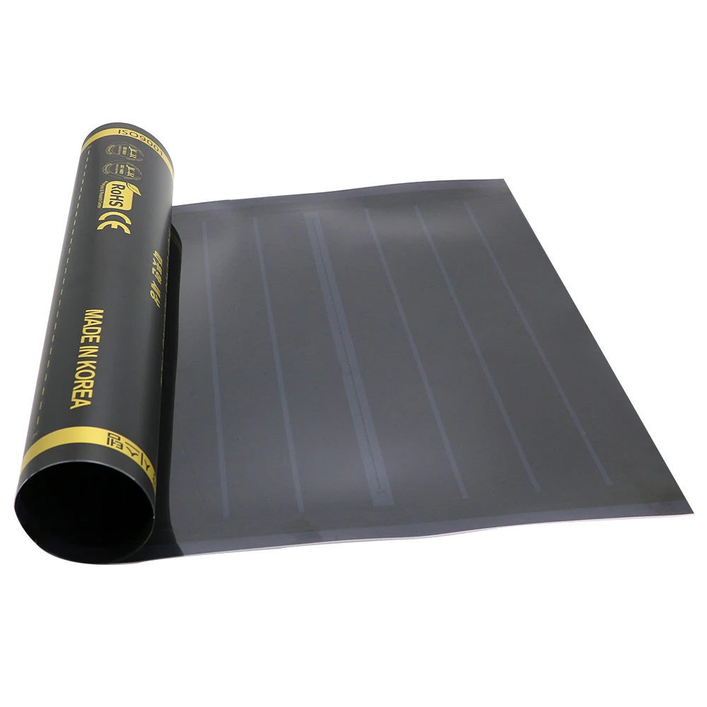 MINCO HEAT 0.5~4m2 AC220V 240w/m2 Infrared Graphene PTC Heating Film Anti-overheat Electric Warm Floor Mat Made in Korea