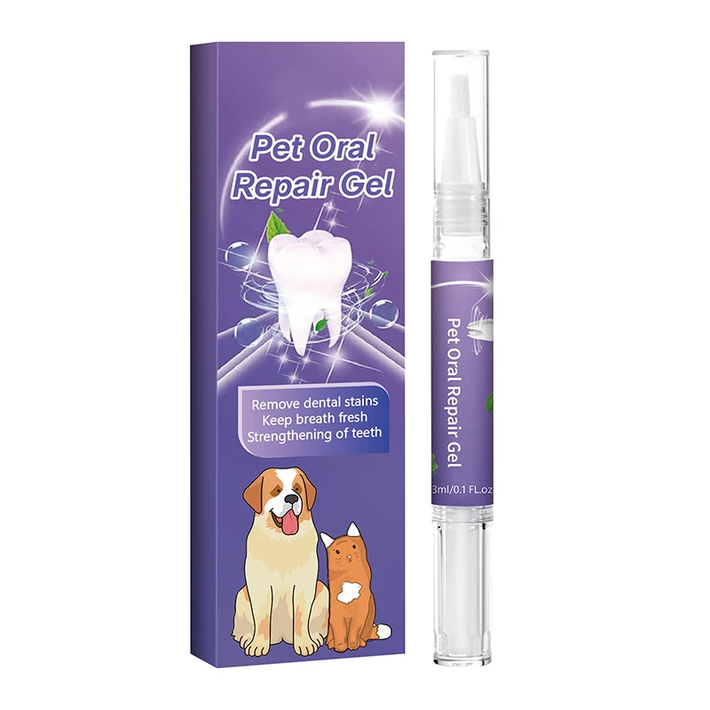 Pluma de limpieza de dientes para mascotas, eliminador de placa de sarro para perros y gatos, desodorante para refresca el aliento, reparación de encías, Gel para el cuidado bucal, 1/2/3 Uds.