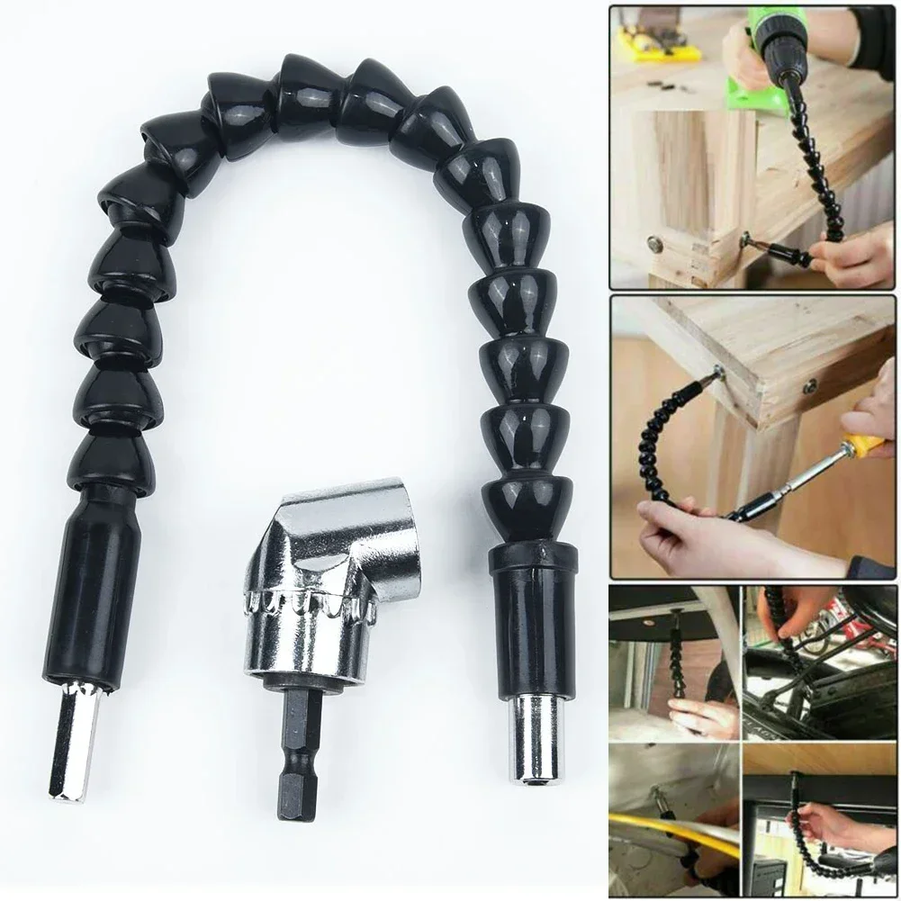 

Drill Attachment 105° Right Angle 1/4" Socket Adapter For Drill/Screwdriver Flexible Extension