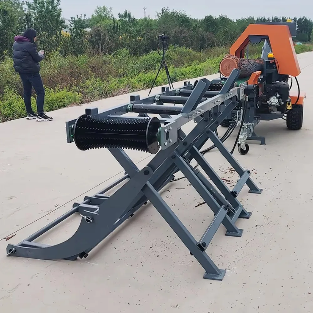 Electric Wood Firewood Splitting Processing Machine Joystick Hydraulic Fully Automatic 20t 30t Firewood Processor Log Splitter