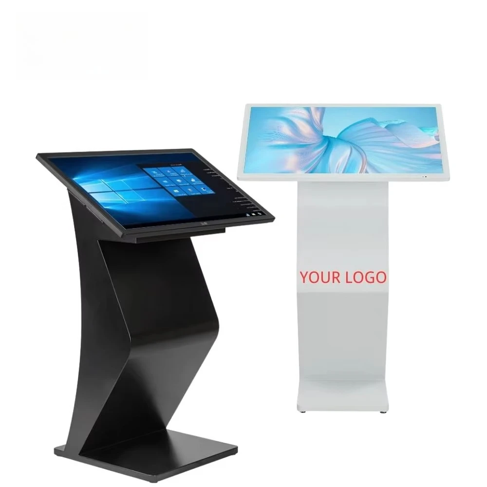 Floor Standing Interactive Touch Screen Display All In One Machine Information Kiosk Self Service Kiosk