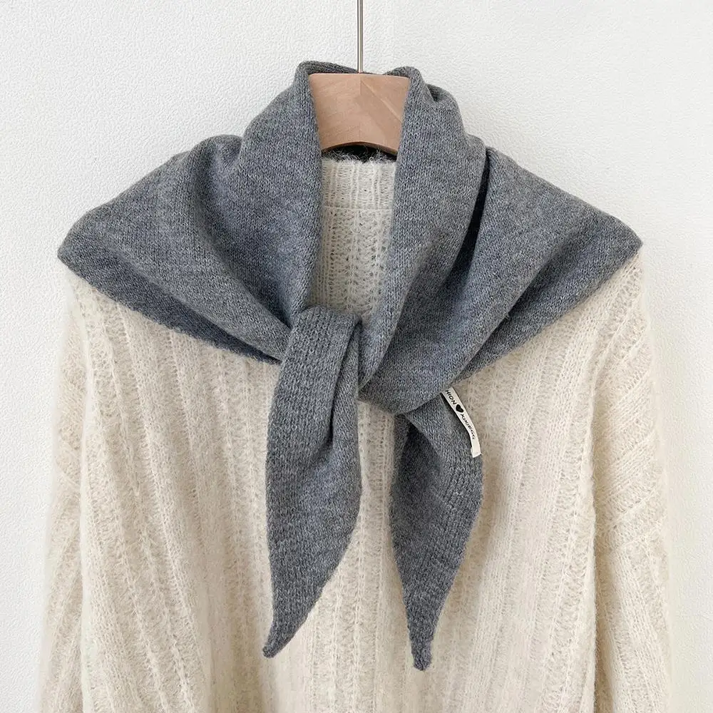WOL GEBREIDE SJAAL Multifunctionele Warme Driehoekige Sjaal Vrouwen Hoofddoek Winter Warm Breien Halsdoek Haar Wrap Halswarmer