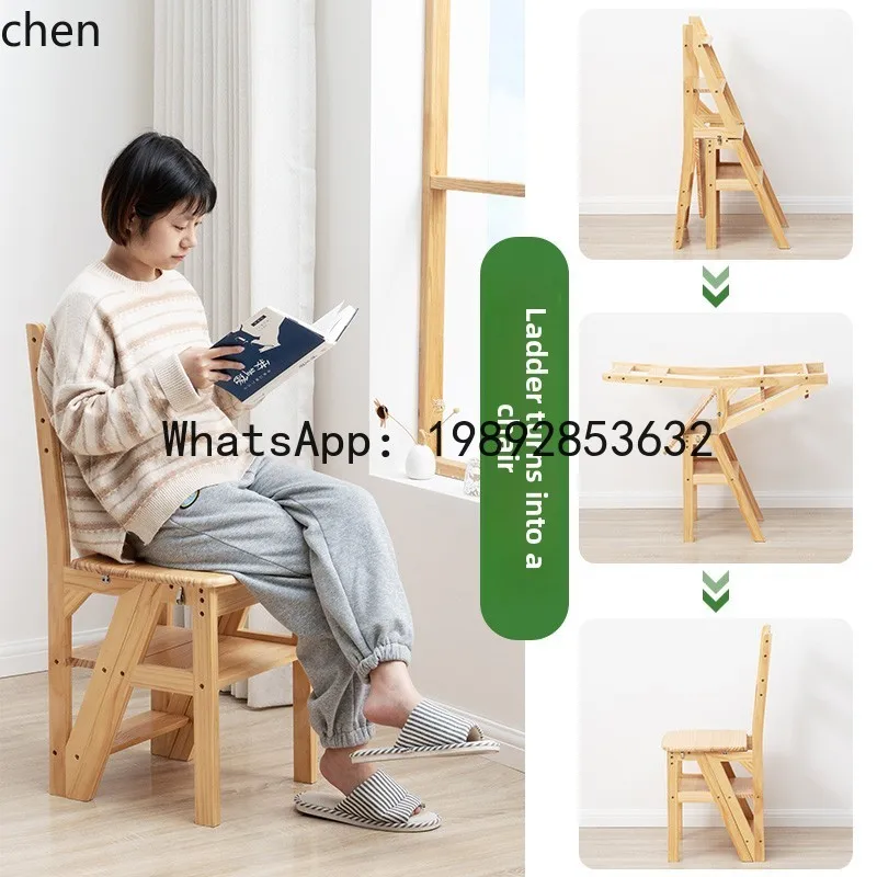

chair folding dual-purpose ladder stool indoor climbing stairs multi-function