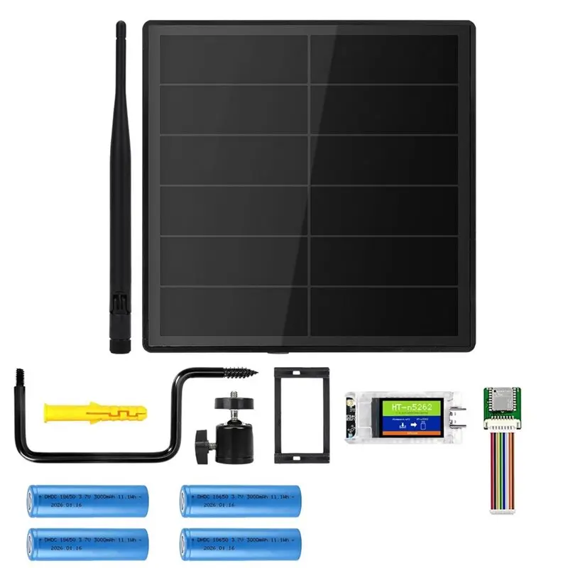 

For Meshtastic/Meshcore Compatible Solar-Powered Node Dev-Board Kit With Waterproof Enclosure T114 18650 Battery GPS Module