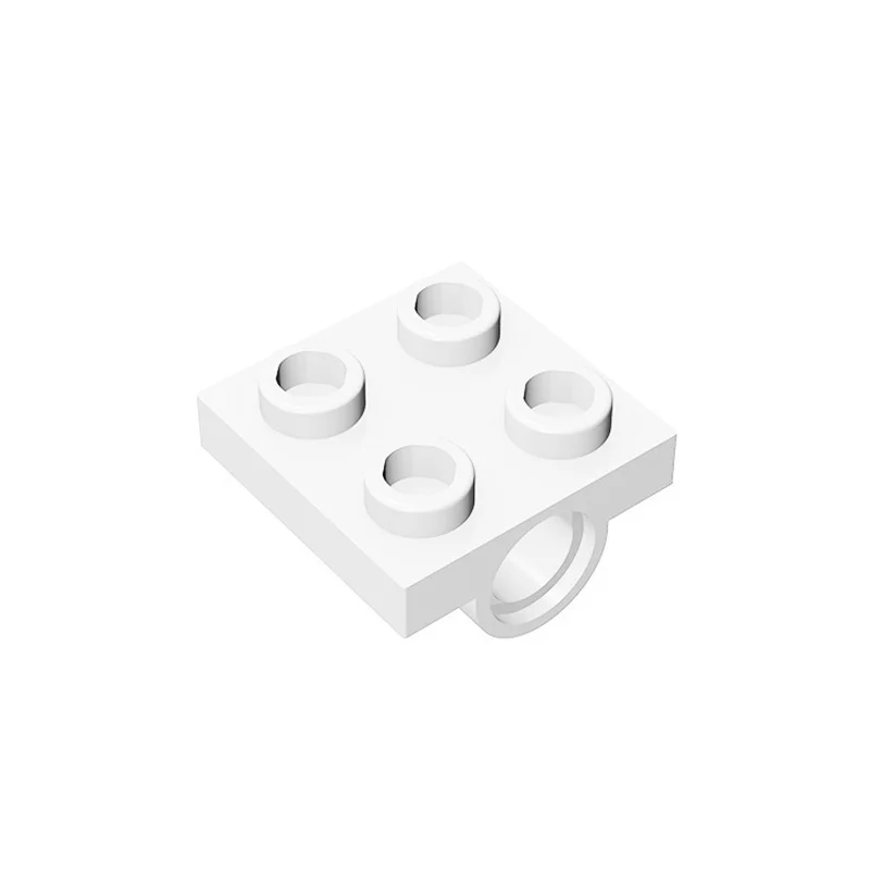 10PCS 2444 10247 Bottom Side With Hole Block Moc Color Accessories Compatible with Brick DIY Children's Toy Assembly Parts
