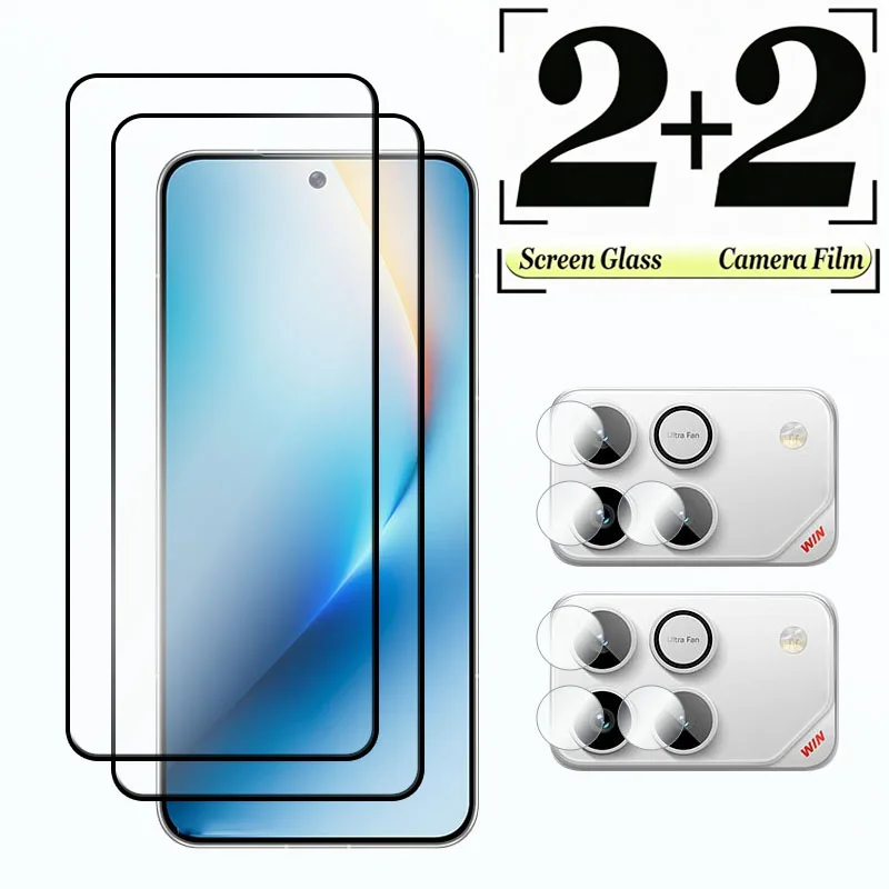 

Защитная пленка для экрана Honor Win, стекло 9H, устойчивое к царапинам, HD-прозрачное, для передней панели + гибкая пленка для объектива камеры