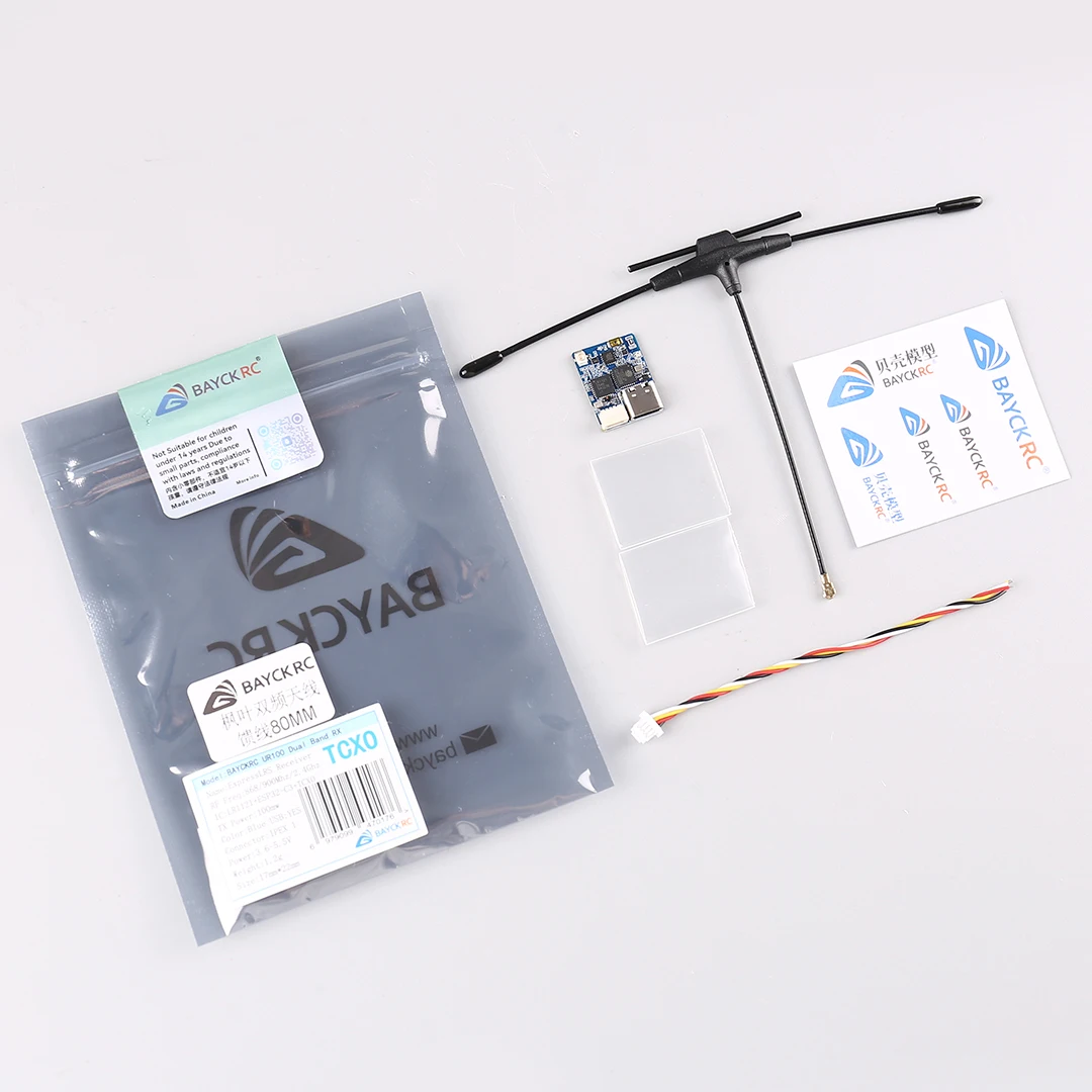 BAYCKRC UR100 ExpressLRS Dual Band 2.4GHz 915MHz FPV Racing Drone Receiver for High-Speed Racing Drones view 3
