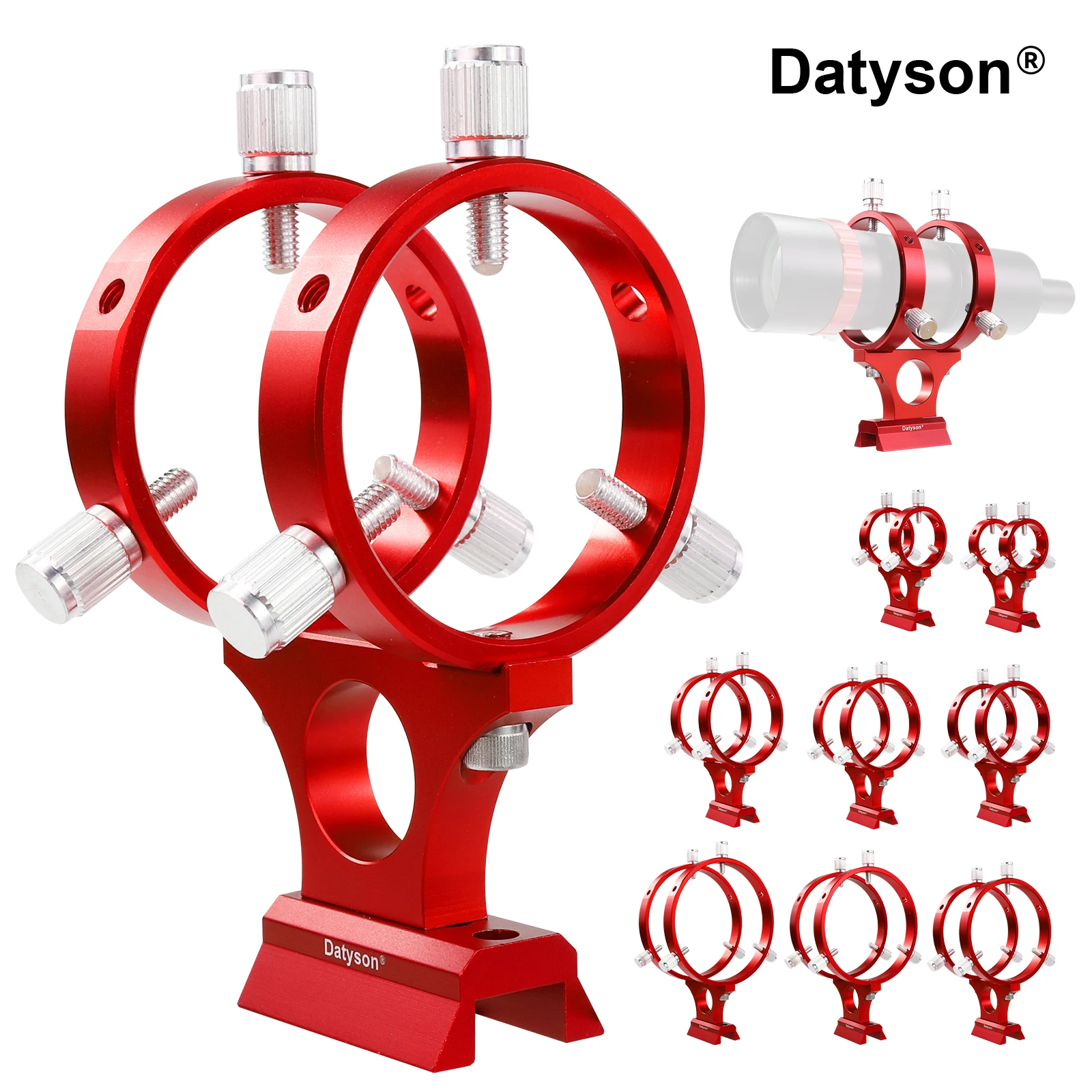 Support de montage réglable tout en métal Datyson avec anneau de fixation pour télescope astronomique