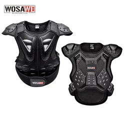 WOSAWE Kids Motorcycle Children Chest Vest Motorbike Chest Back Vest Motocross Racing Vest Outdoor Sports Riding Equipment