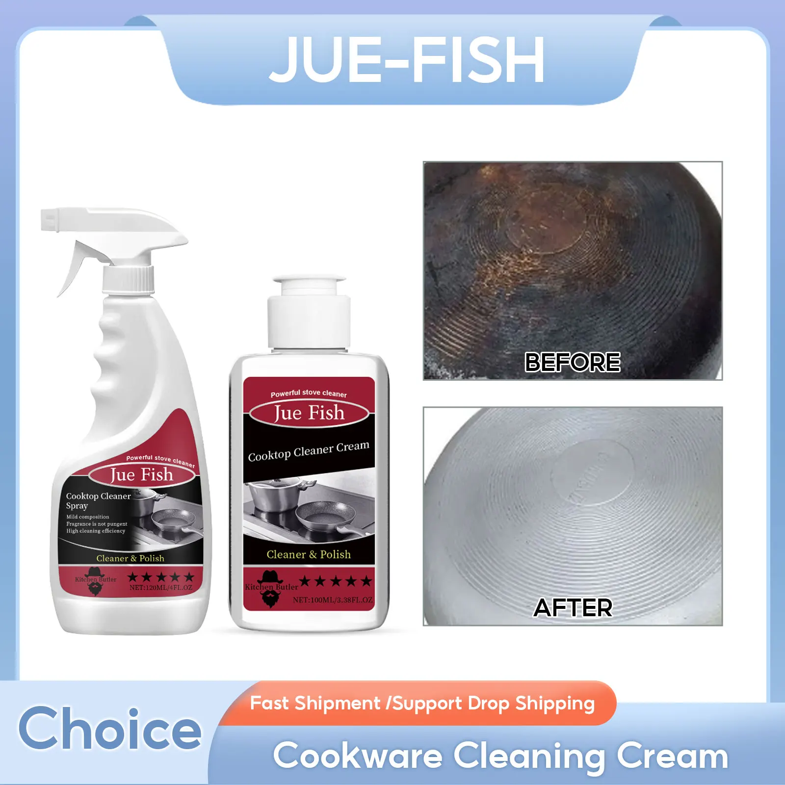 Cookware Cleaning Cream Kitchen Heavy Oil Cleaning Grills Ovens Grease Cleaner Pot Pan Scale Remover Heavy Dirt Cleaning Agent