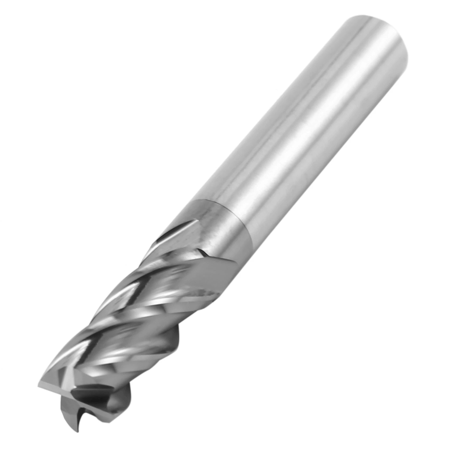 B59A 12Pcs 4 Flutes End Mills Set For Steels Square CNC Carbide Milling Cutter Spiral Router Bits Dia(1 2 3 4 6 8Mm)