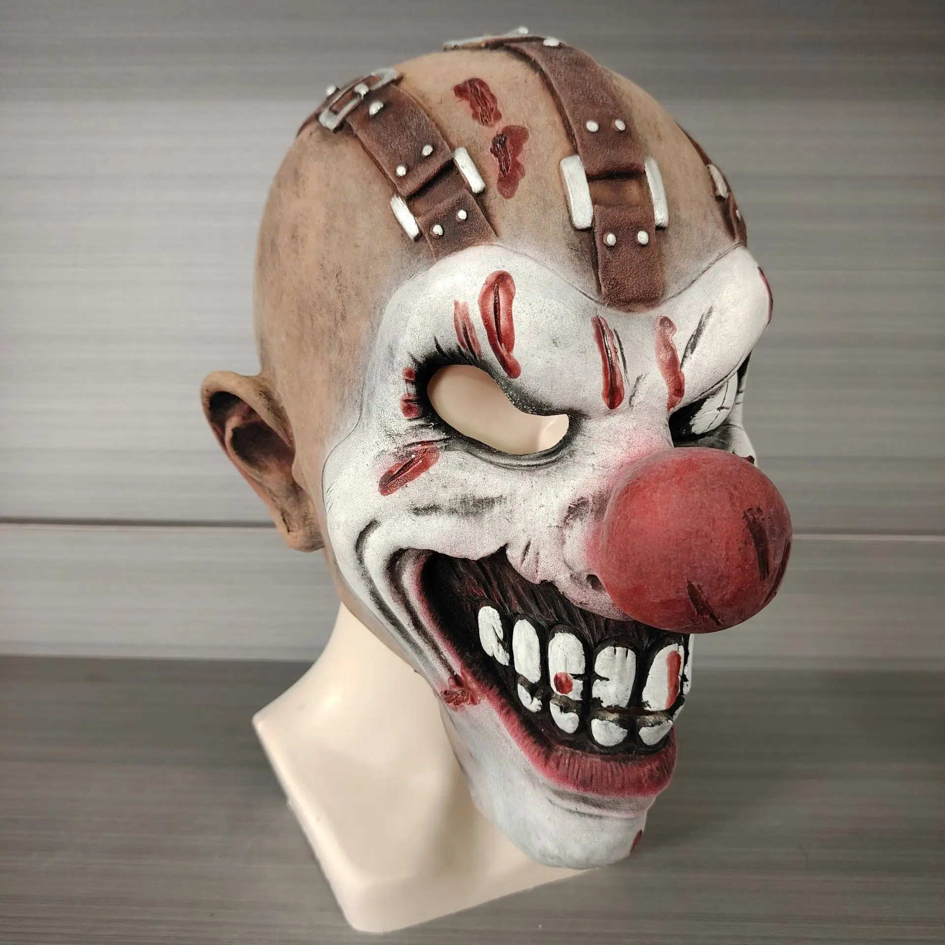 Masque en Latex pour Halloween, Costume de Clown