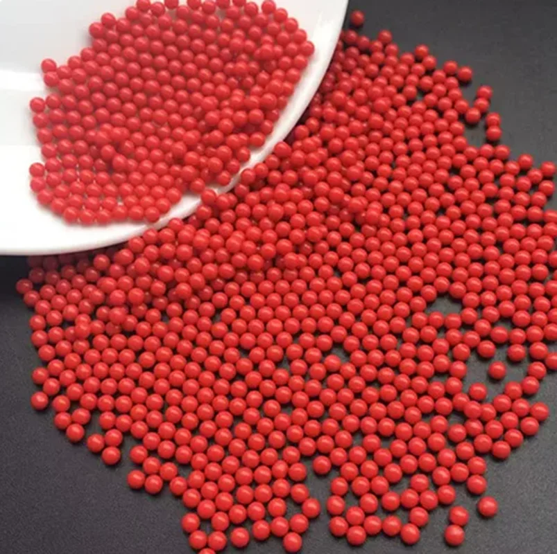 Precision PP Solid Plastic Sphere Red Floating Plastic Ball Dia 4 5 5.556 6 6.35 7 8 10 12~30mm Industrial Rolling Plastic Beads