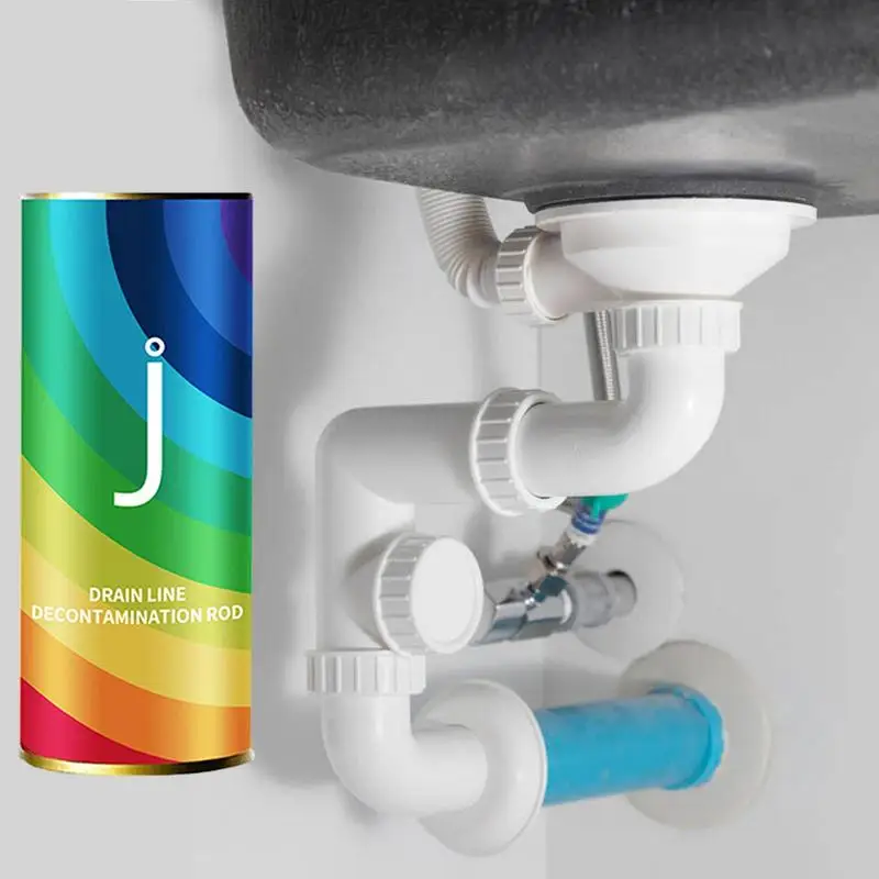 14 pz/scatola lavello per la pulizia delle fognature decontaminazione dell'olio wc vasca da bagno bastoncini per la pulizia dei tubi detergente per scarichi fognari accessori da cucina
