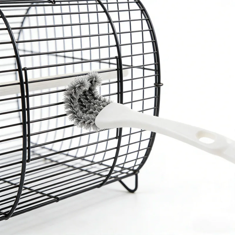 � 1pc Vogelkäfig Reinigung Pinsel Werkzeug Vogel Poop Entferner Papagei Käfig Sanitär Pinsel Accessori für Wellensittiche Nymphensittiche Vogel käfig Pinsel – Detail 16