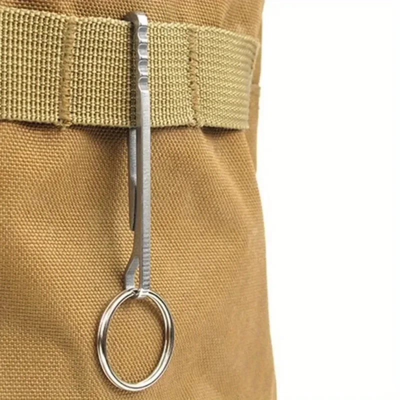 Titan-Taschenclip EDC Schlüsselanhängerhalter für tiefe Trageweise, Multitool-Schnellverschluss, Anti-Verlust-Gürtelhalter für Outdoor-Ausrüstung – Detail 5