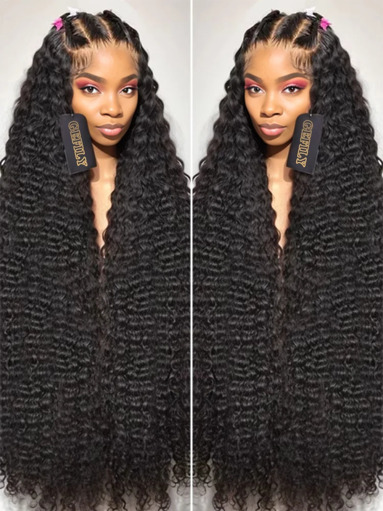 250% Hd 13x6 Water Wave Ready to Wear Human Hair Wigs Loose Deep Wave Lace Front Wig Curly 13x4 Glueless Wig For Women