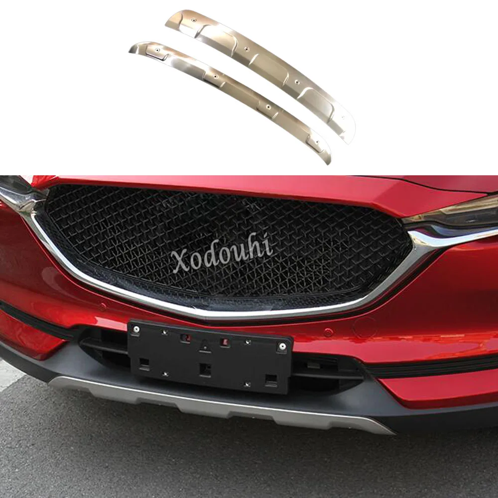 For Mazda CX-8 CX8 2016 2017 2018 2019 2020 2021 Styling Ornament Protection Bumper Trim Front Head/Rear Back Bottom Cover 2PCs