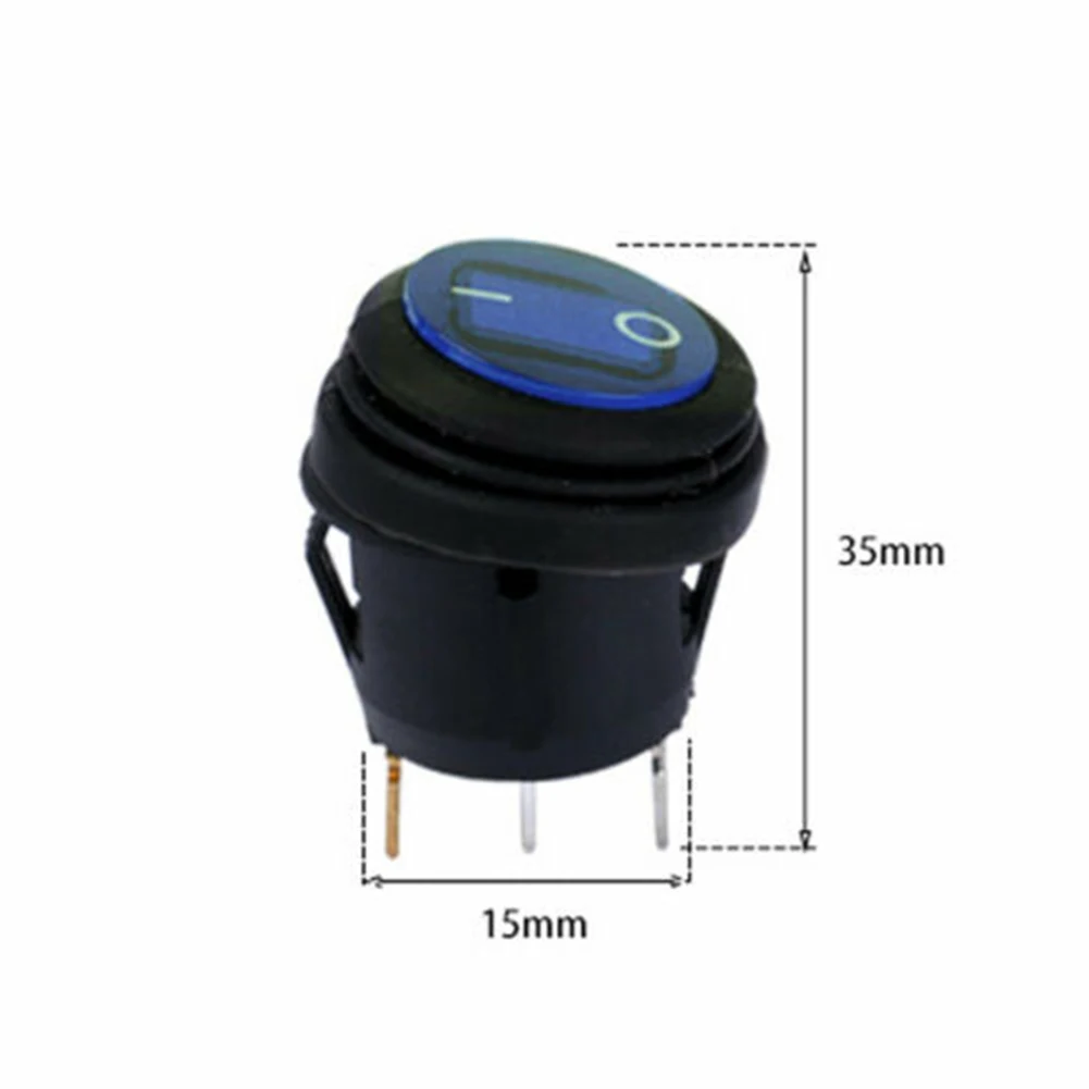 

5 шт. круглые переключатели ВКЛ./ВЫКЛ. Мигающие огни, крышка и светодиодная лампа, может немного отличаться по цвету, а также Светодиодная лампа