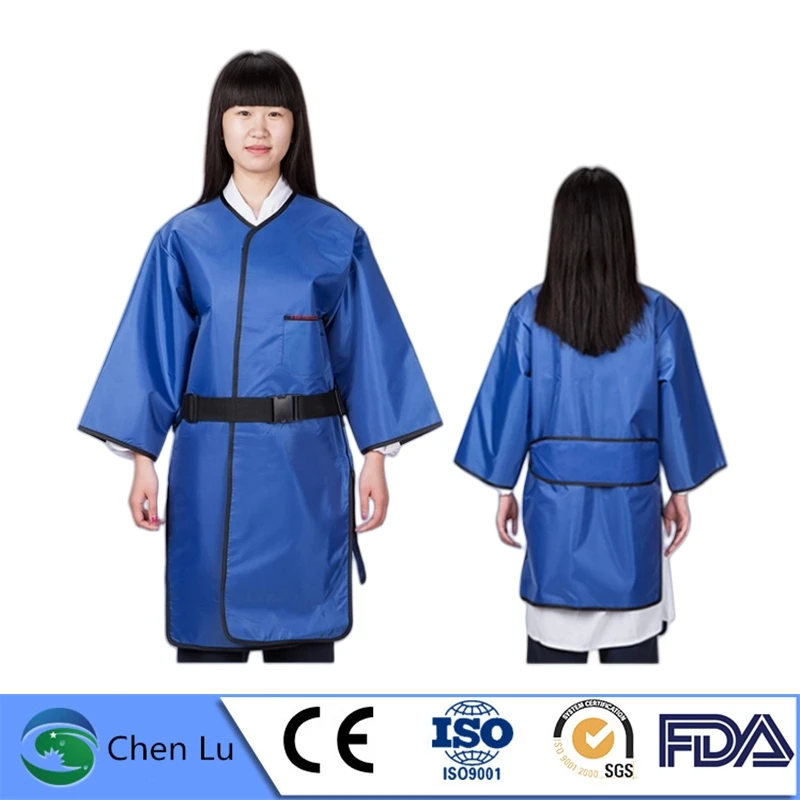 X-ray Gamma ray Radiation Protection 0.35/0.5mmPb Lead overcoat, Nuclear Factory PPE, X-ray Protection Long Sleeve Lead Apron