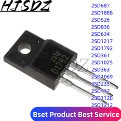 10PCS 2SD687 2SD1888 2SD526 2SD836 2SD634 2SD1217 2SD1792 2SD361 2SD1025 2SD363 2SD1069 2SD235 2SD712 2SD1128 2SD1212 TO-220