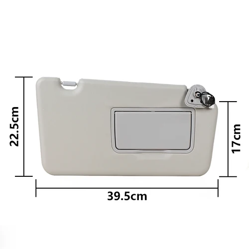 Imagen 2 del producto Para Renault Koleos 2008-2016 visera frontal con espejo de maquillaje con accesorios ligeros para coche 96401JY65A 964005494 R.