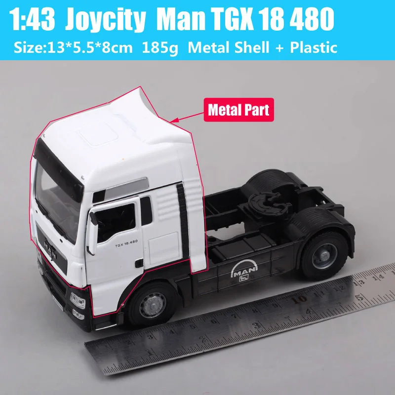 Joycity 1/43 Scale Man TGX 18 Truck Tractors Diecast Car Model Toy Metal Souvenir Vehicles Miniatures