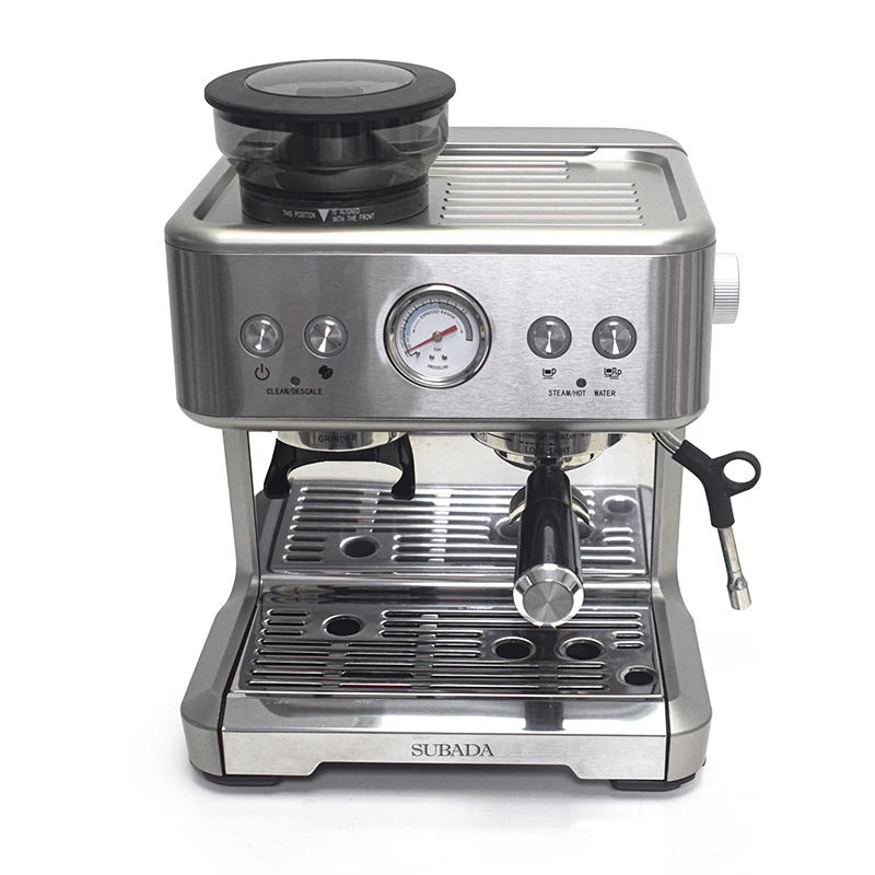 High Quality Coffee Machine 15Bar Pressure Italy ULKA Pump Semi-automatic Capsule Espresso Coffee Maker Home Appliances