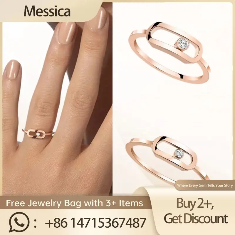 Messica-anillo minimalista de plata S925 para mujer, accesorio de moda con diseño atemporal para el día a día, estilo Chic, 2024