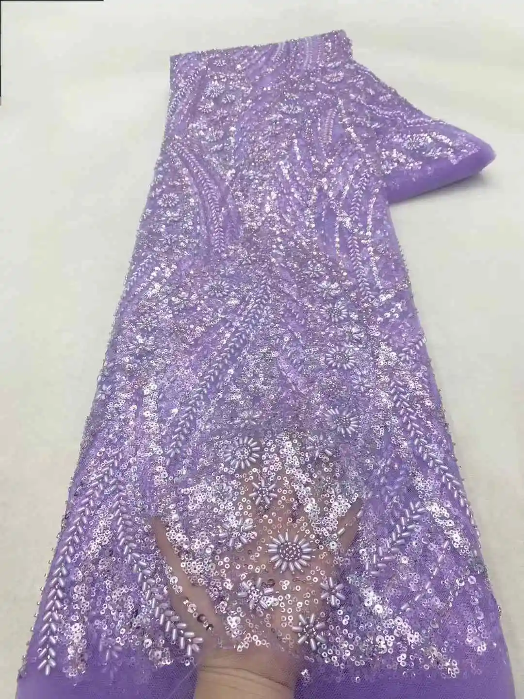 Blue Lace Nigerian Fabric Navy Blue Lace Fabric New African Fabrics 2024 Dubai Embroidery Fabric French Net For Sewing KB4333