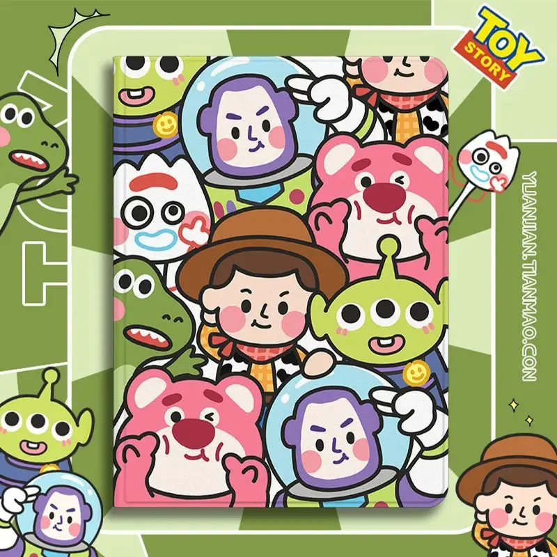 

Милый красочный чехол «История игрушек» для iPad Air 11, чехол для iPad 10-го, 11-го поколений, A16, 9-го поколения, iPad Pro 11, 4, 5, 10.9 дюймов, 12.9, M2, M3, M4, Mini 7 с держателем для Apple Pencil