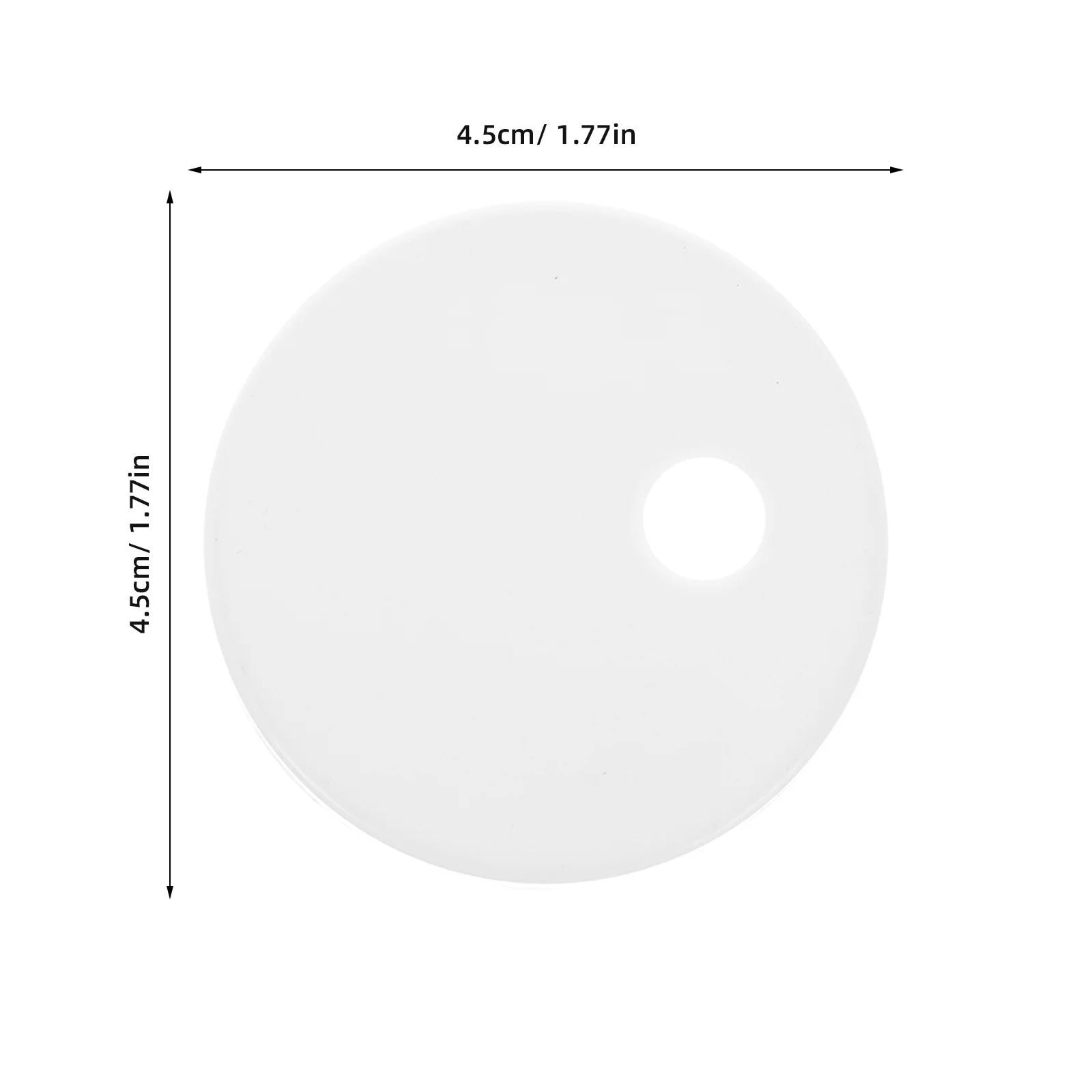 Penutup Baut Toilet 45Mm, Plastik Putih, Bulat, Dekoratif, Pengganti, Tahan Lama, Universal, Suku Cadang Perbaikan Kamar Mandi, Engsel
