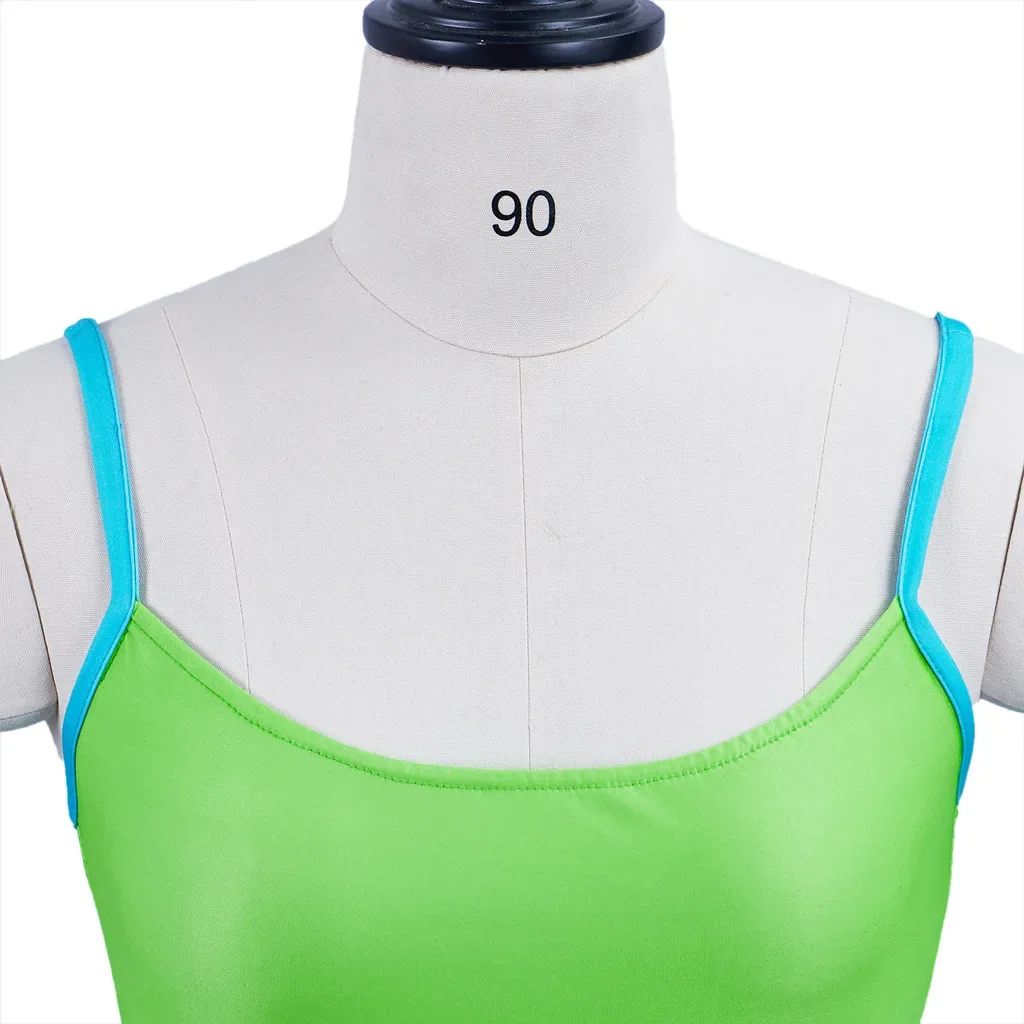 (in stock) Movie Suddenly 30 Actress Jenna Rink Mini Dress Summer Sexy Colorful Beach Dress Sexy Cutout Backless Mini Skirt