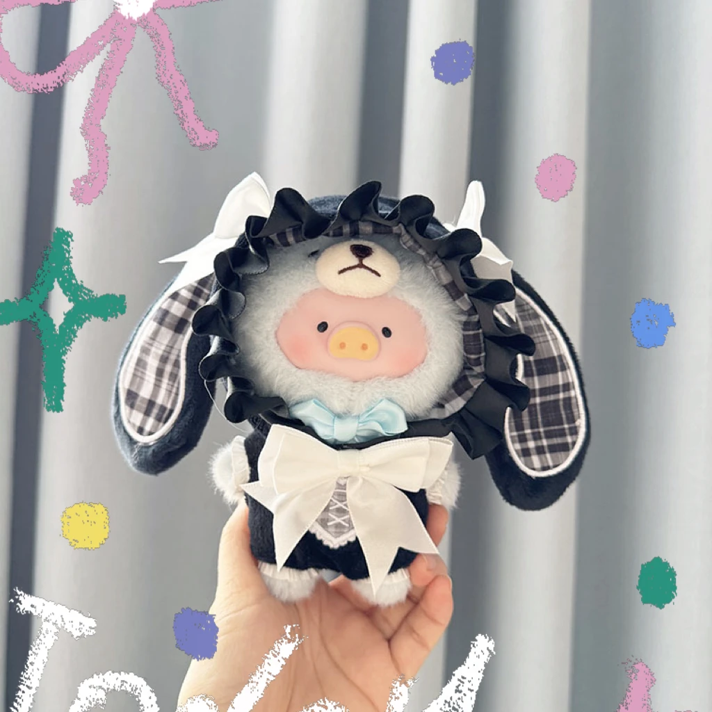 Lulu Pig Blind Box Series Kawaii Doll Clothing Accessories Pendants Canned Pig Dress Up Game Creative Handmade Knitted Retro Set