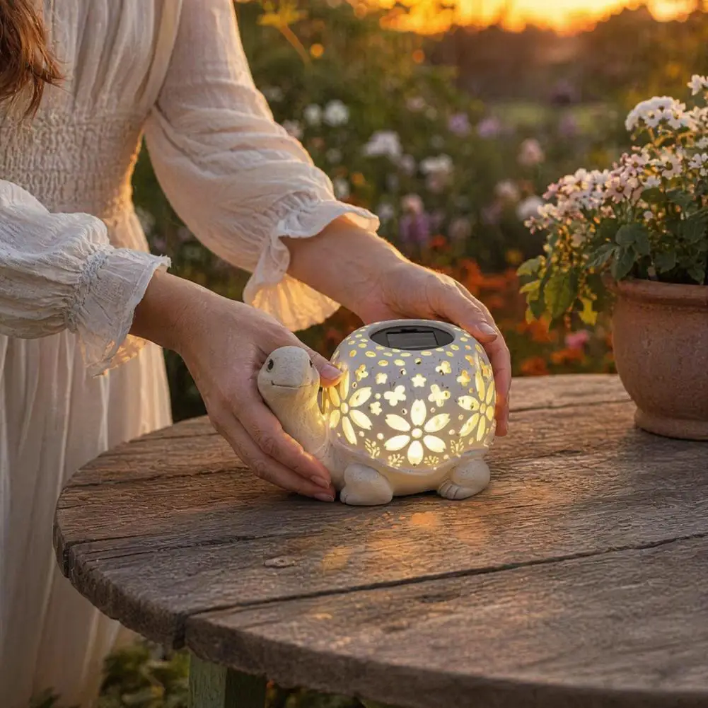 Solar Outdoor Statue Statue With Light Birthday Gift For Mom, Unique Female Gift, Garden Statue for Spring Decoration