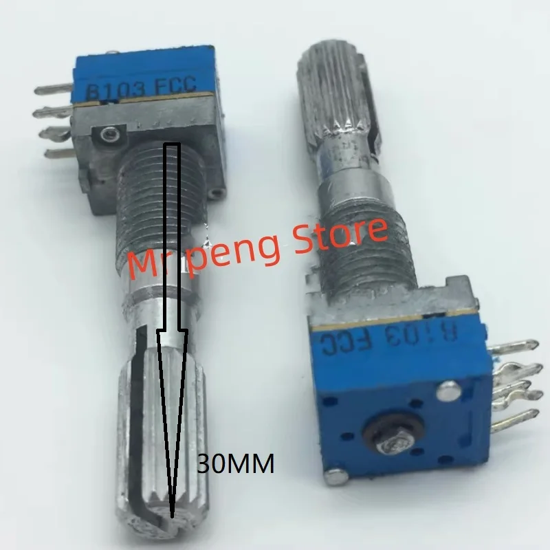 

2pcs for TOCOS Precision RK09 Potentiometer Dual B10K shaft length 30MM thread length 10mm