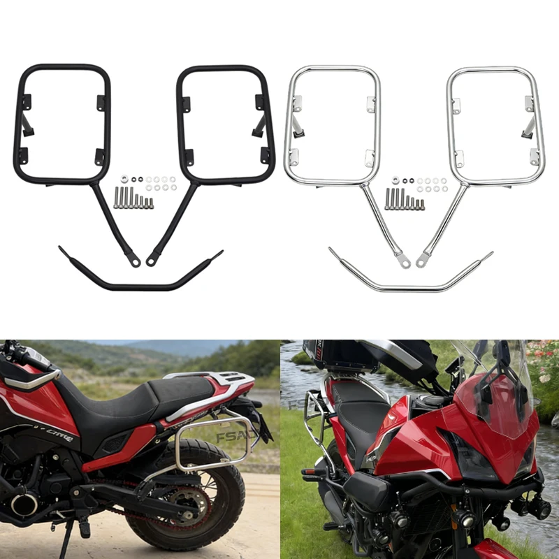 Fit For Xcape 650 Luggage Rack Stainless Steel Pannier Top Case Bracket X-Cape 650 XCape650 Toolbox Support Saddlebag Holder