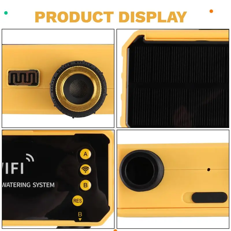DT51 Solar Irrigation Timer 2 Outlets WIFI Automatic Irrigation System Water Timer Solar Timing Controller Outdoor