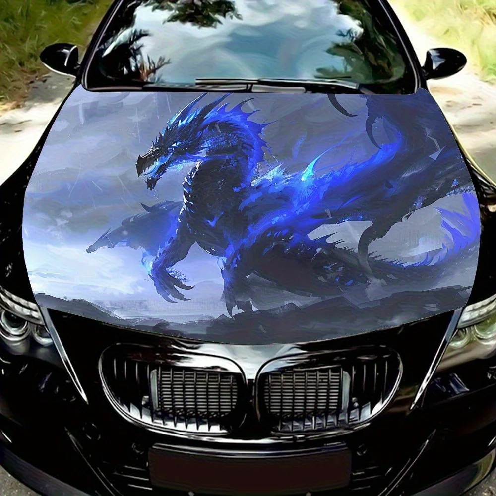 

Виниловая наклейка Thunder Dragon для капота автомобиля — прочная и устойчивая к ультрафиолетовому излучению, легко чистящаяся наклейка из ПВХ, идеально подходит для украшения кузова автомобиля