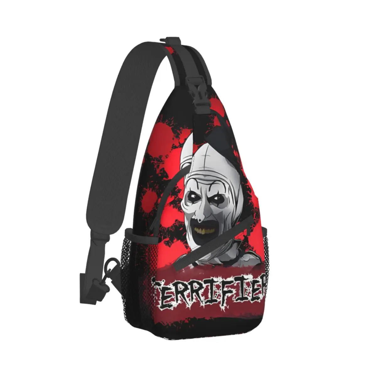 People Call Me Art The Clown Crossbody Chest Bags Terrifier Horror Films Pockets Travel Pack Messenger Sports Teens Shoulder Bag