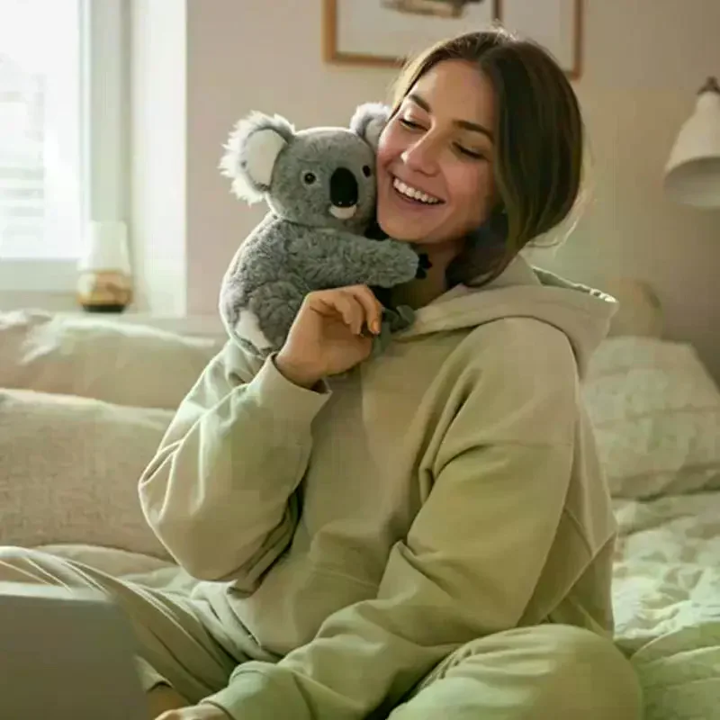 Coala bonito brinquedo de pelúcia macio animal de pelúcia boneca que imita movimentos naturais suporte emocional cura presente para todas as idades