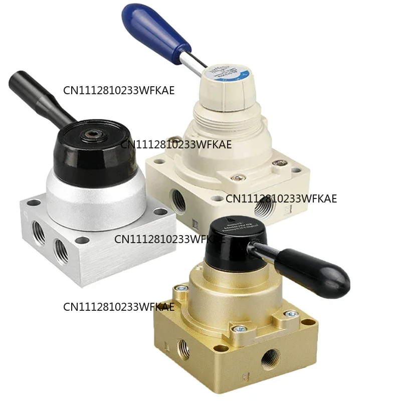 Pneumatic Three-Way Four-Way Hand-Operated Rotary Valve Hv-02/03 Manual Switch K34R6-8 8D 8L Hand-Operated Valve Reversing Val