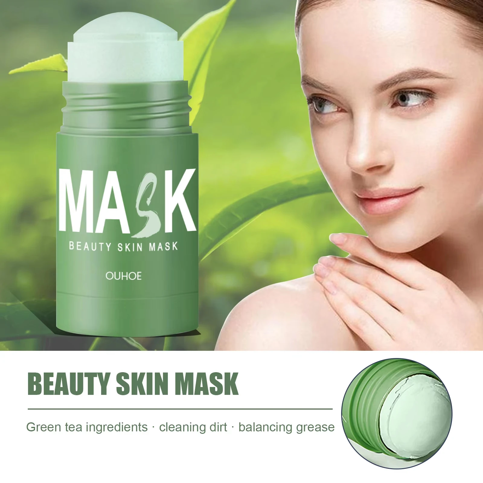 Masker Stik Teh Hijau Bebas No - Mud Mask Kaolin ulasan dan harga