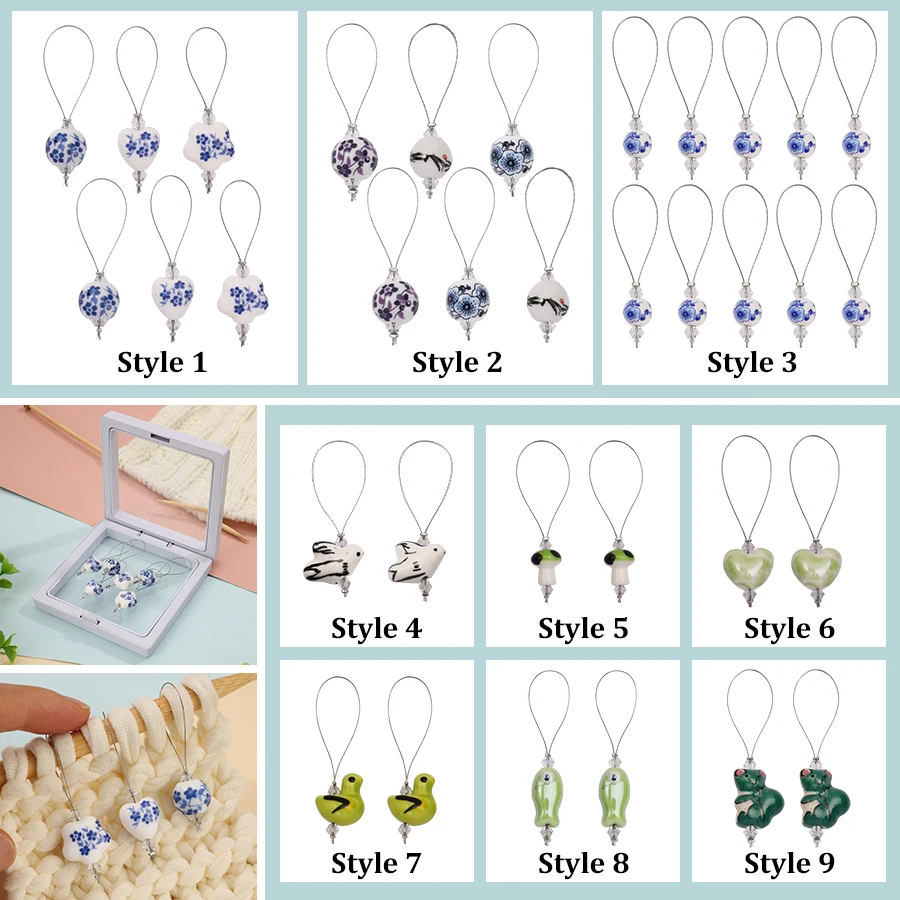 2/6Pcs Stitching Markers Porce - Stitch Marker Ring review and price