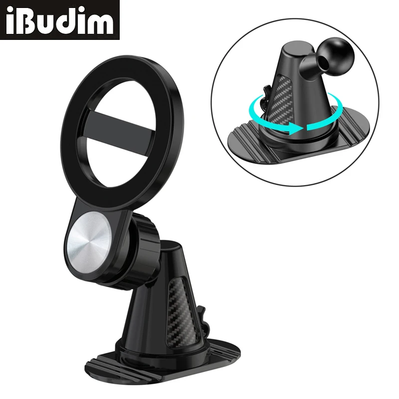 Car Phone Holder for MagSafe Strong Magnet 360° Adjustable Car Phone Mount Car Accessories Phone Holder for iPhone 17 16 Samsung