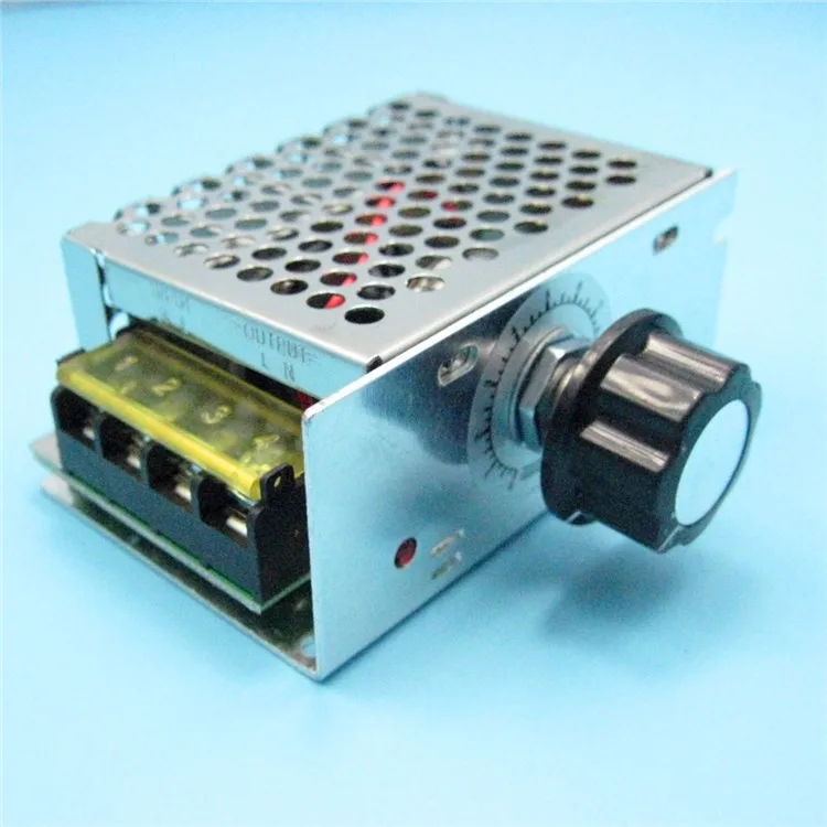 4000W High Power Silicon Controlled Regulator with Shell & Switch, Electronic Voltage Regulator Dimmer Speed Temperature