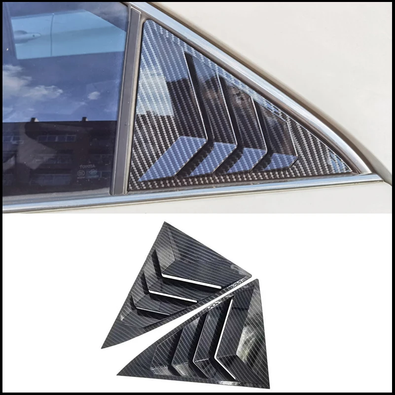 

Car Styling For Toyota Camry 2007-2017 Sedan Rear Window Blind Shades Louver Frame Molding Cover Sticker Trim Auto Accessories