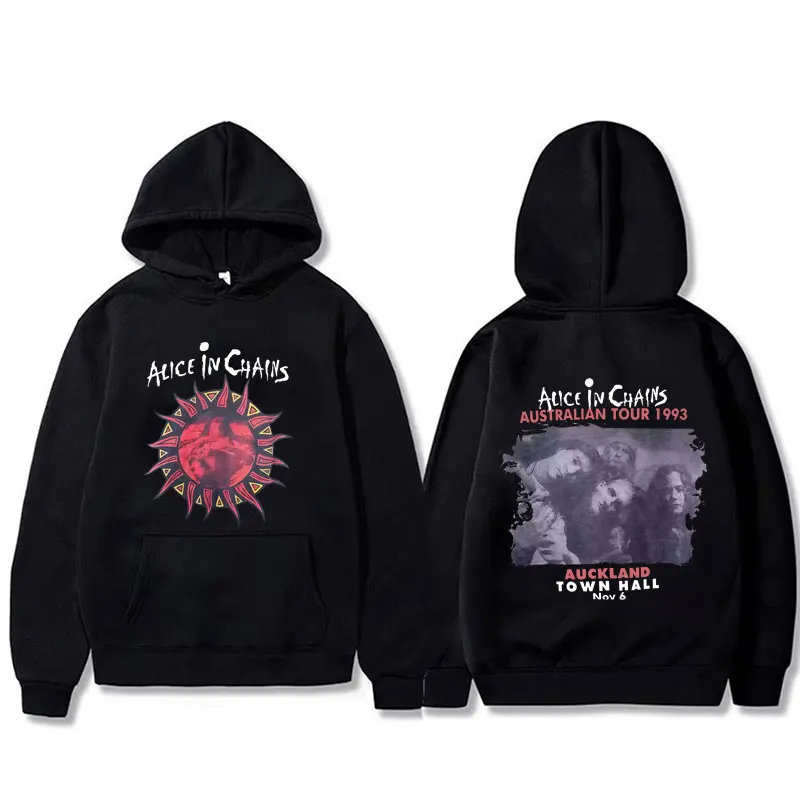 

Rock Band Alice in Chains Tour 1993 Hoodie Men Women Casual Fleece Cotton Tracksuit Men's Gothic Punk Oversized Pullover Hoodies