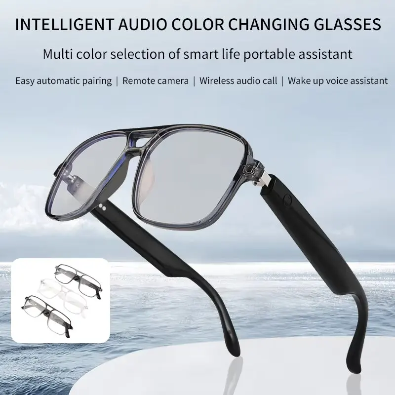 GS10 Smart Glasses Bluetooth 5.4 Headphone Intelligent Audio Glasses Touch Control For Women Men Gifts For Friends Parents