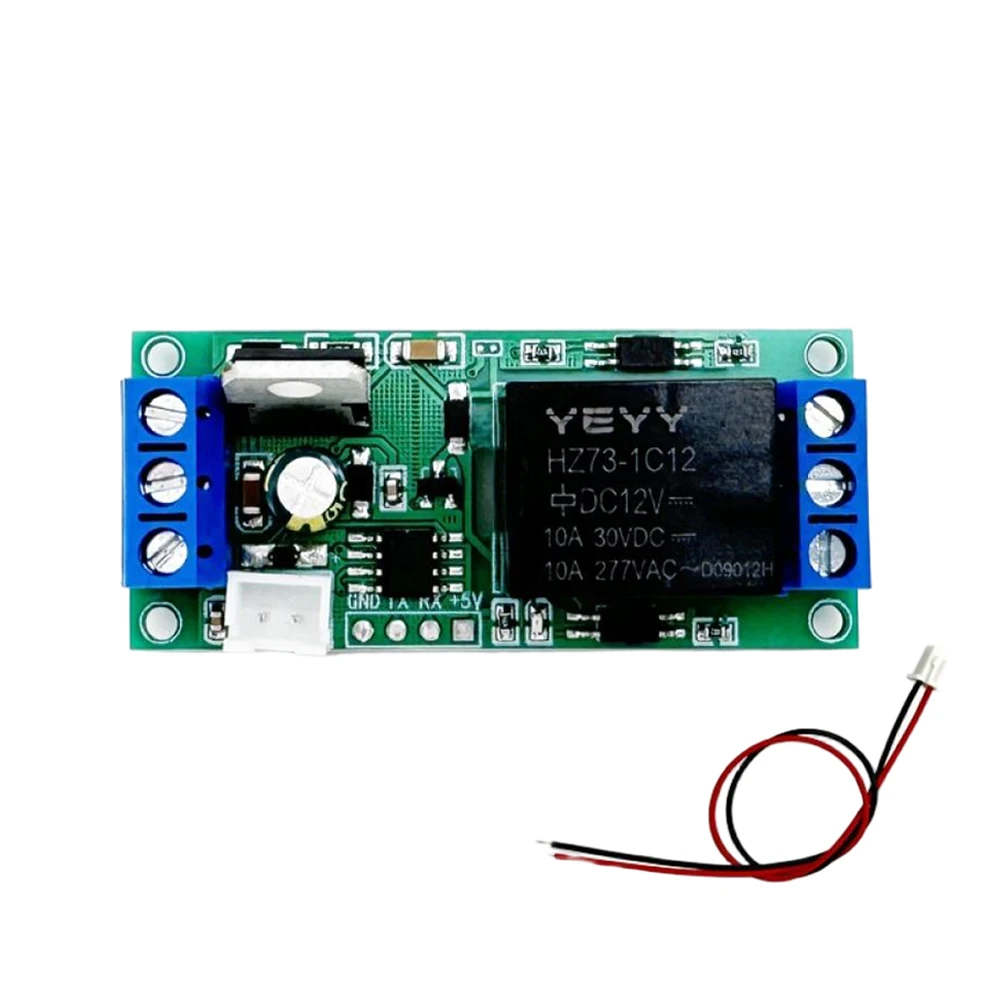 

5V/12V/24V Single-button Touch Self-locking Switch Relay High and Low Level Trigger Relay Module One-button Start and Stop